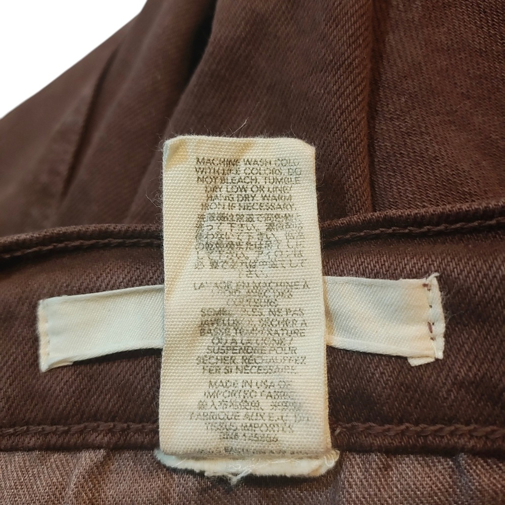 THE GREAT. The Rider Brown Wide Leg Jeans Pants High Rise Size 31 Made in USA - Picture 9 of 9